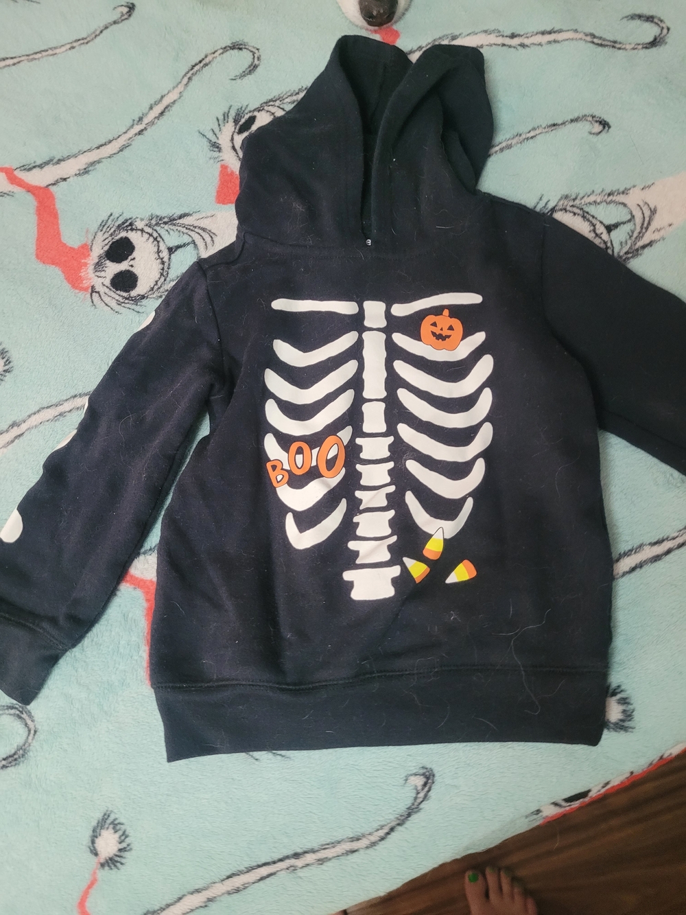 Kids Halloween Skeleton Hoodie